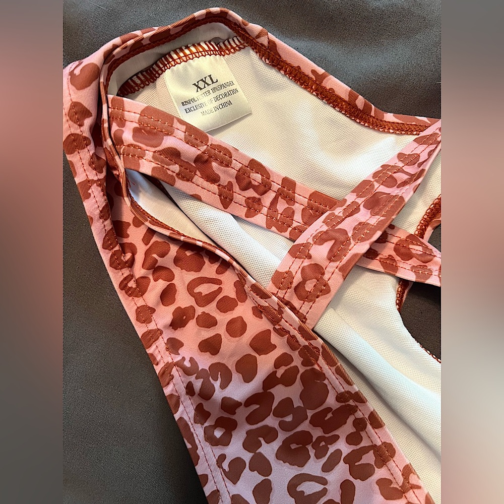 Girls size XXL(8) New W/out Tags(came that way) 2 piece Leopard Swimsuit Bikini - Picture 5 of 5